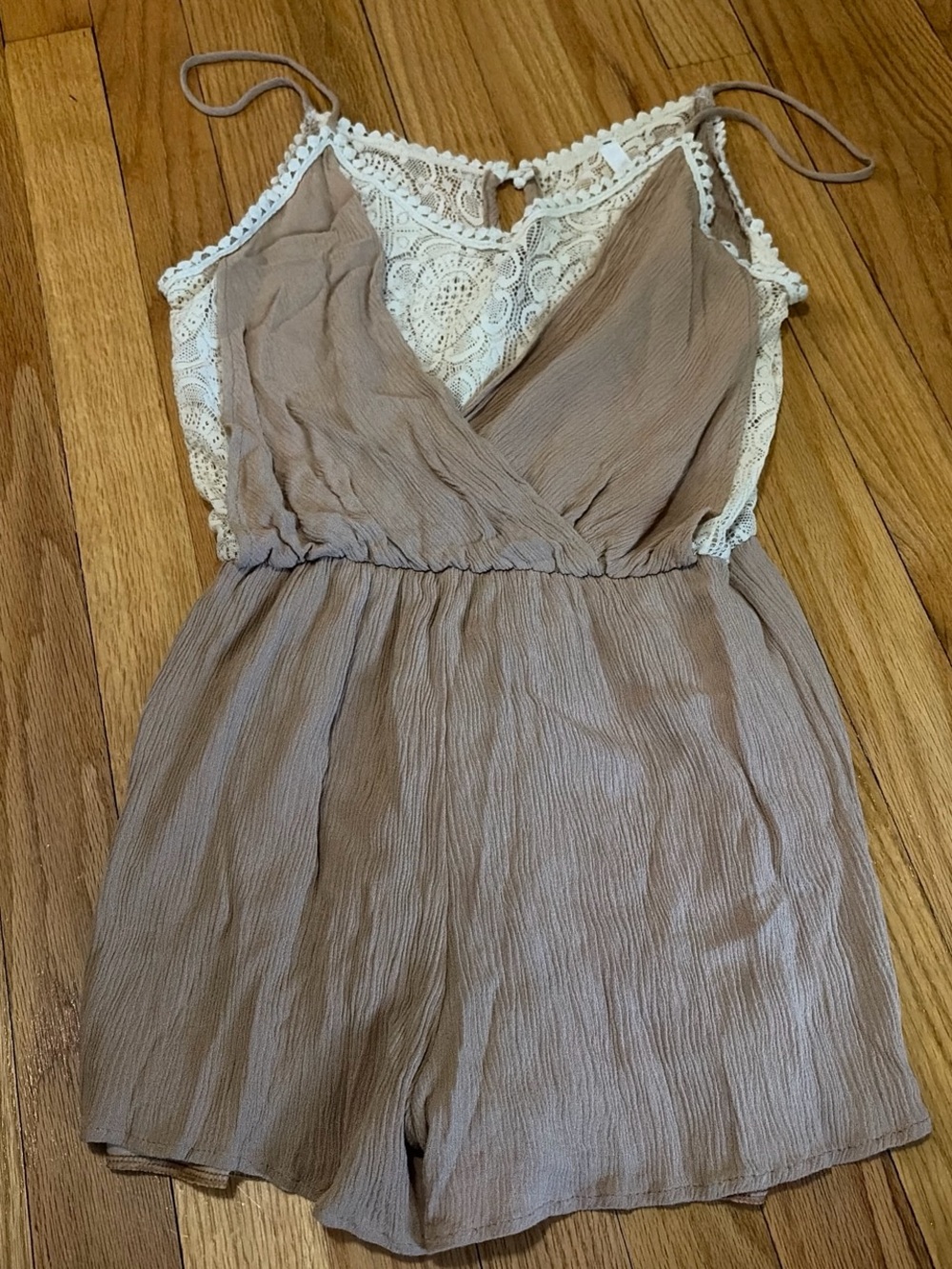 Women's Lace-Back Romper